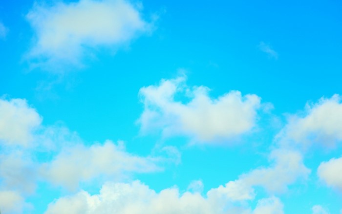 Blue Sky with White Clouds