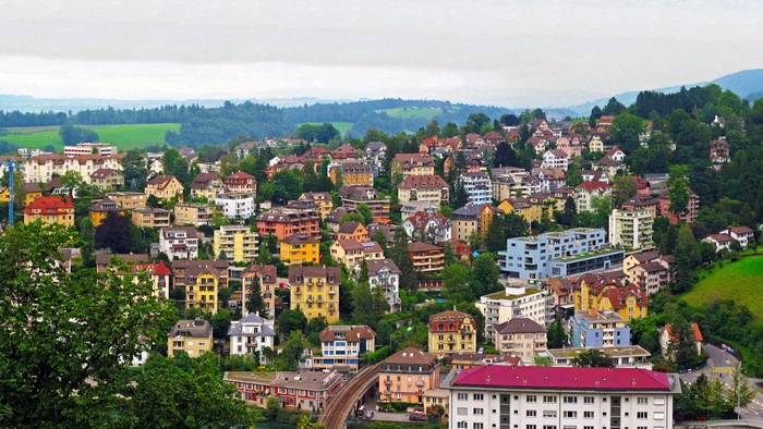 Houses in Luzern, Switzerland
