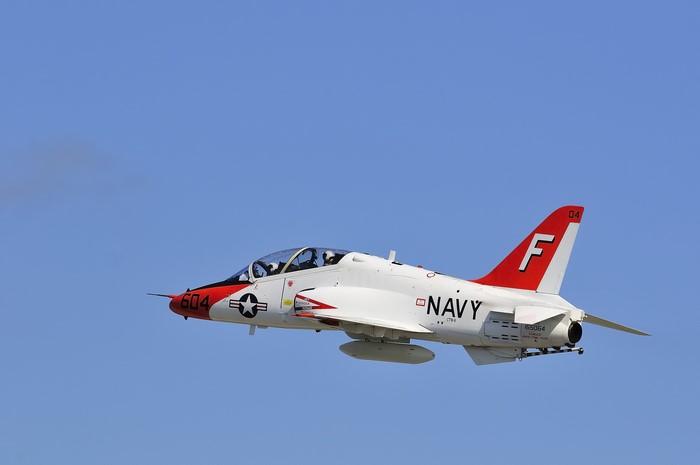 T-45C Goshawk Navy Jet in Flight