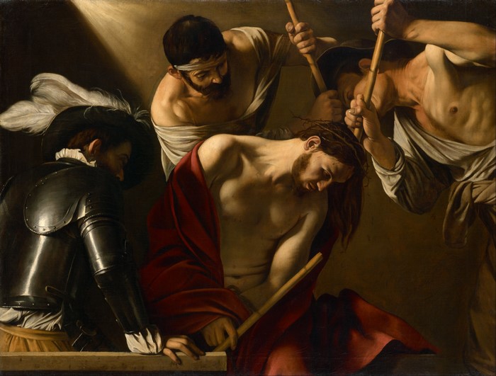 The Crowning with Thorns by Caravaggio 4K
