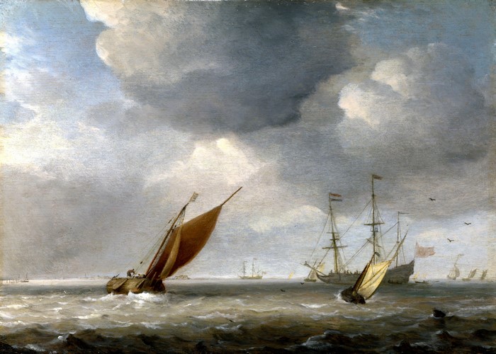 Small Dutch Vessels in a Breeze by Willem van de Velde