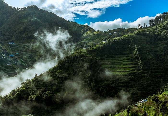 4K Mussoorie India Mountain Scenery