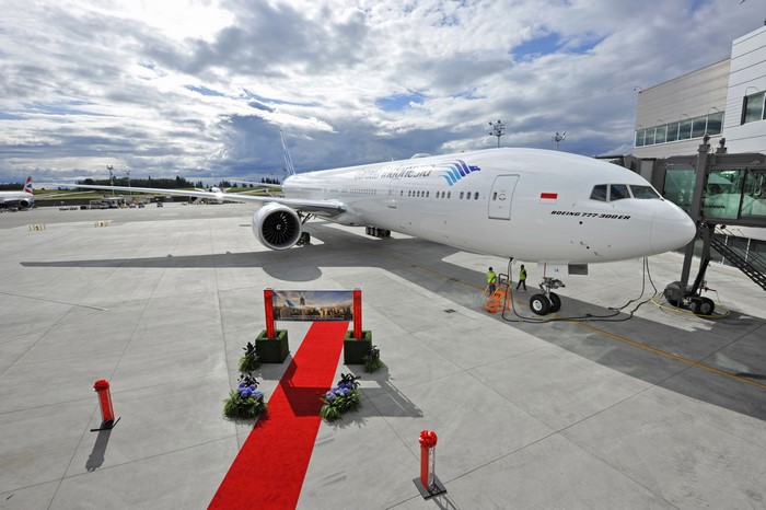 Garuda Indonesia Boeing 777-300ER at Airport