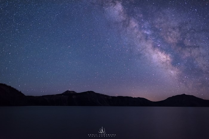 Milky Way over Crater Lake, Oregon