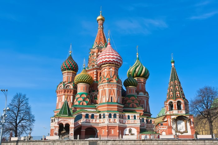 Saint Basil's Cathedral in Moscow, Russia