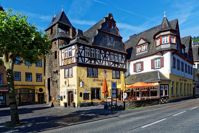 4K Germany Cochem Houses Street