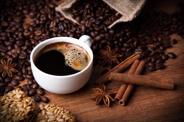 Coffee with Cinnamon and Star Anise
