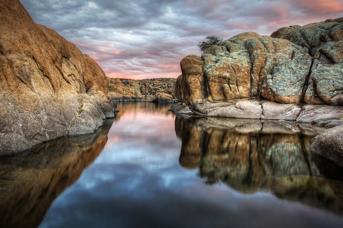 Watson Lake, Prescott, Arizona at Sunset