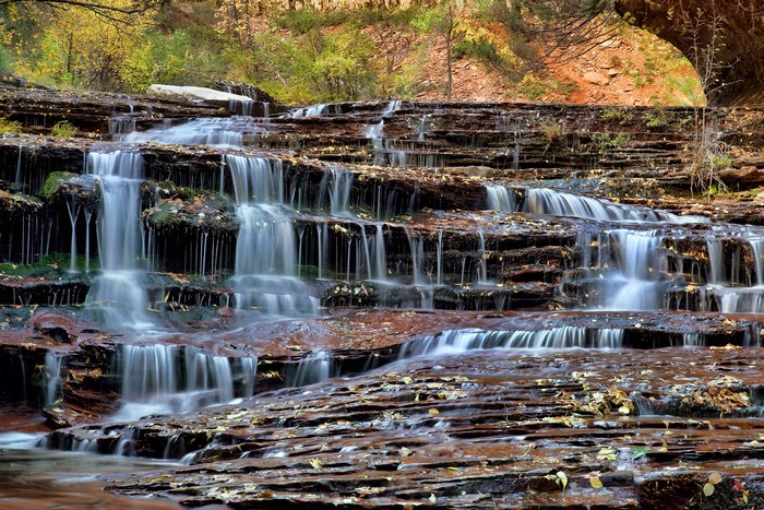 Zion National Park Serene Waterfalls