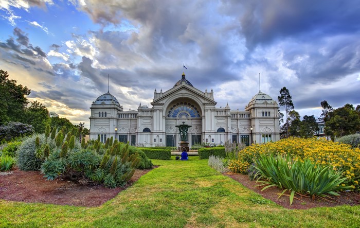 Royal Exhibition Building Melbourne Australia Gardens