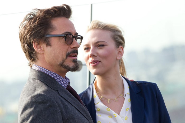 Robert Downey Jr. and Scarlett Johansson