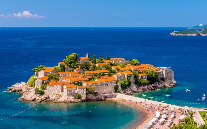 Sveti Stefan island resort in Montenegro