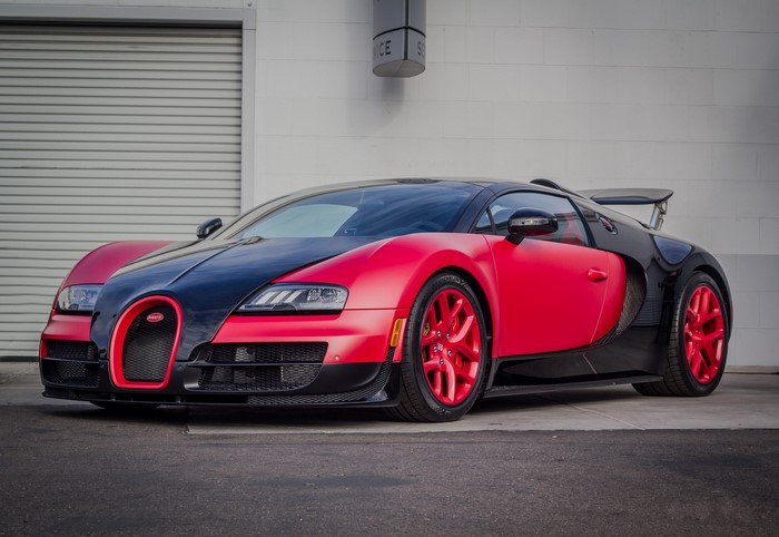 veyron BUGATTI Front Red Luxury