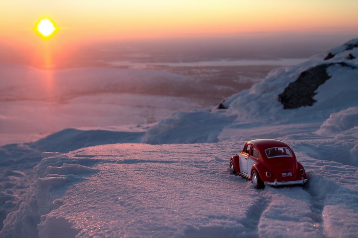 Sunrises and sunsets Toys Retro Snow Sun