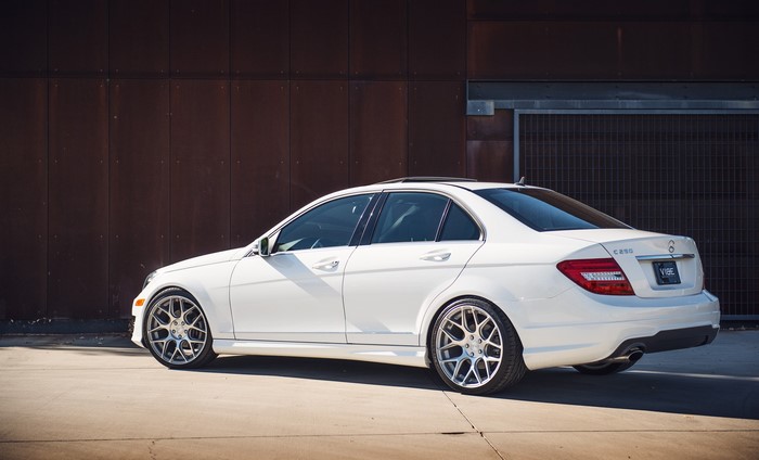 White Mercedes-Benz C250 Sedan