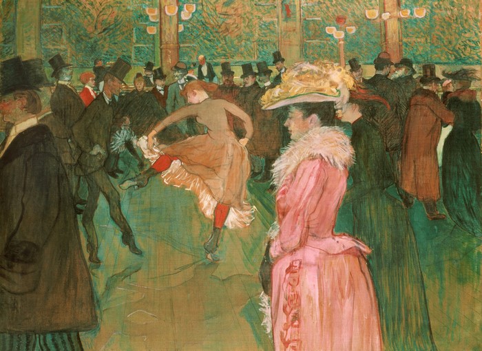 The Dance at the Moulin Rouge by Henri de Toulouse-Lautrec