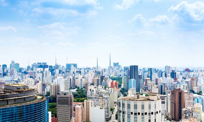 4K Sao Paulo Brazil Megapolis Skyline