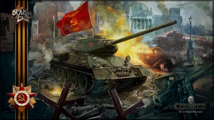 World of Tanks Victory Day 9 May Art by Nikita Bolyakov
