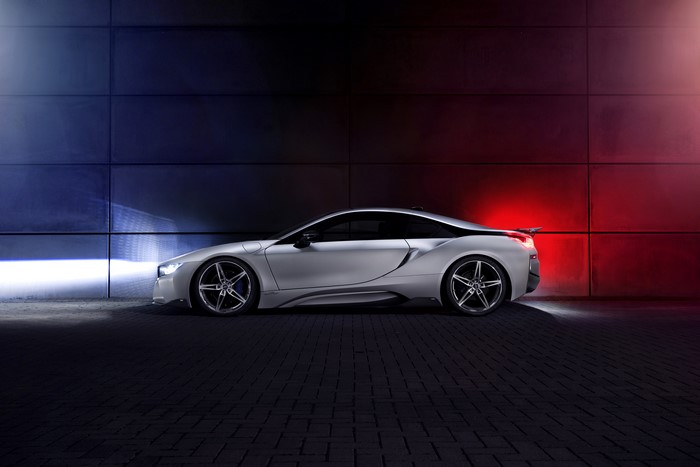 4K 2015 AC Schnitzer i8 I12 BMW Side Silver