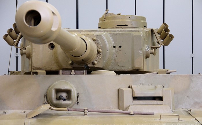 Tiger I tank turret and hull