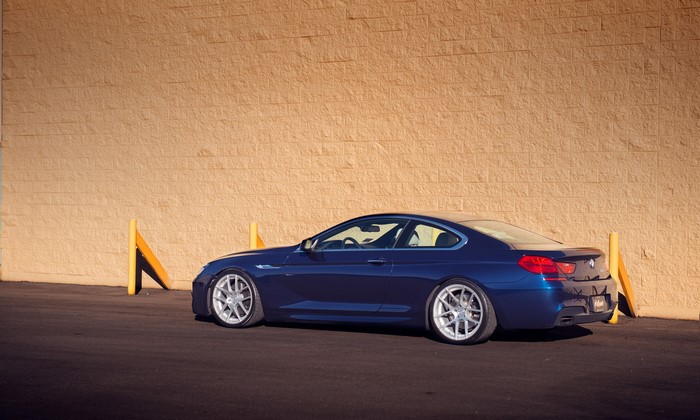 Blue BMW M6 F13 650i Coupe