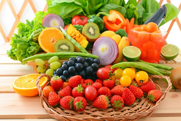 Assortment of Fresh Fruits and Vegetables