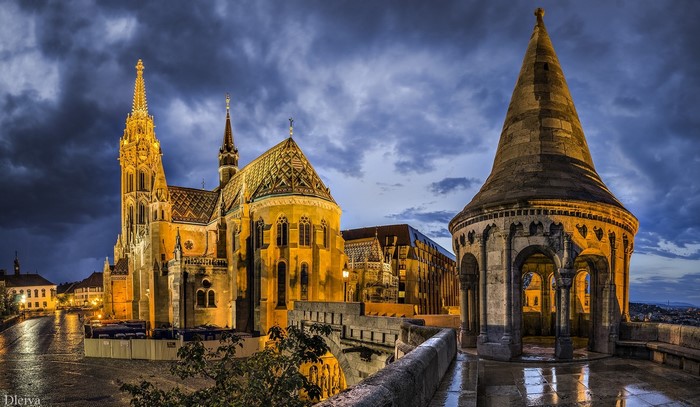 Matthias Church and Fisherman's Bastion in Budapest, Hungary