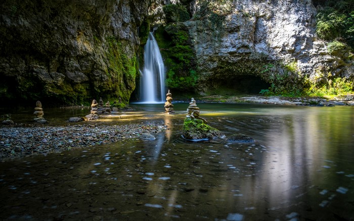 Zen Garden Waterfalls in Switzerland