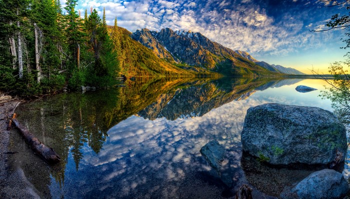 4K Jenny Lake Grand Teton Mountains USA