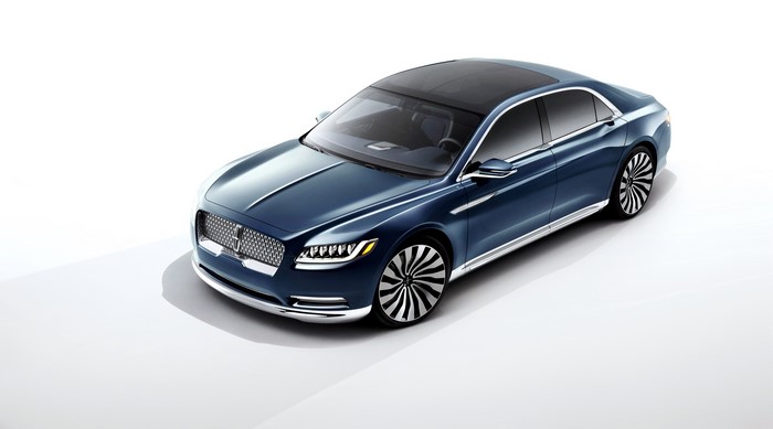 Blue 2015 Lincoln Continental Concept Car