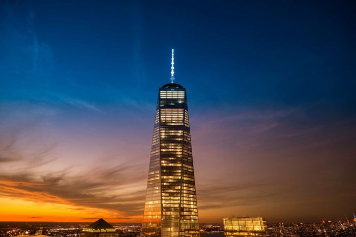 One World Trade Center at Sunset in New York City