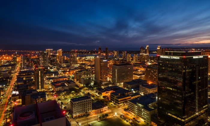San Diego Megapolis at Night