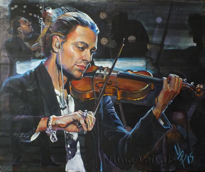 David Garrett playing the violin