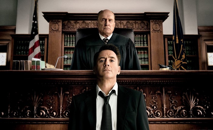 Judge and Man in Courtroom