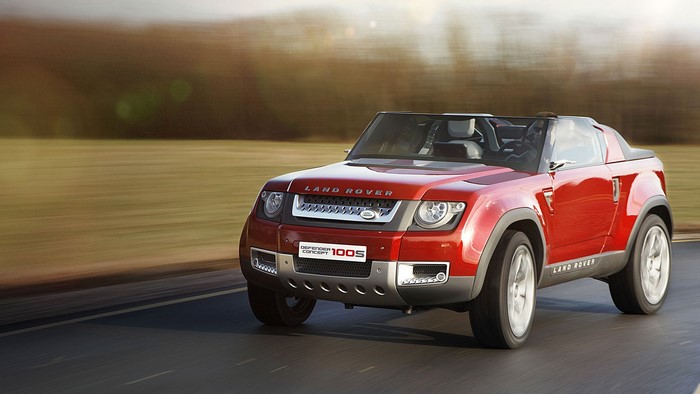Red Land Rover Defender 100S Concept Car