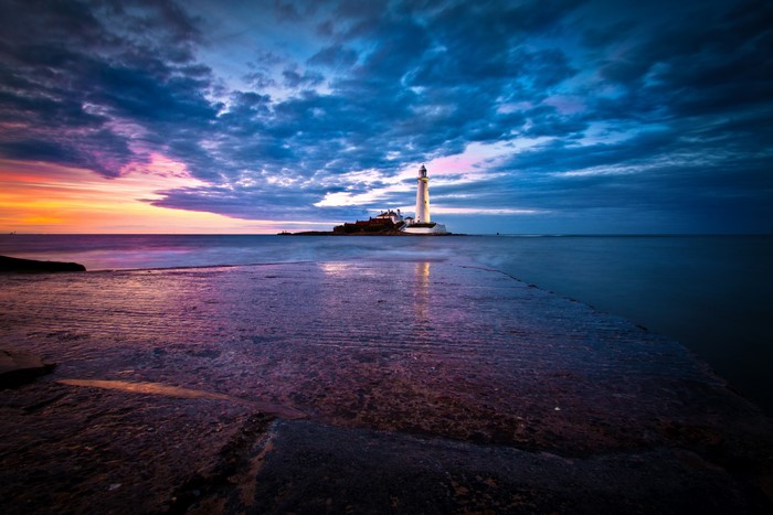 St. Marys Lighthouse at Sunset