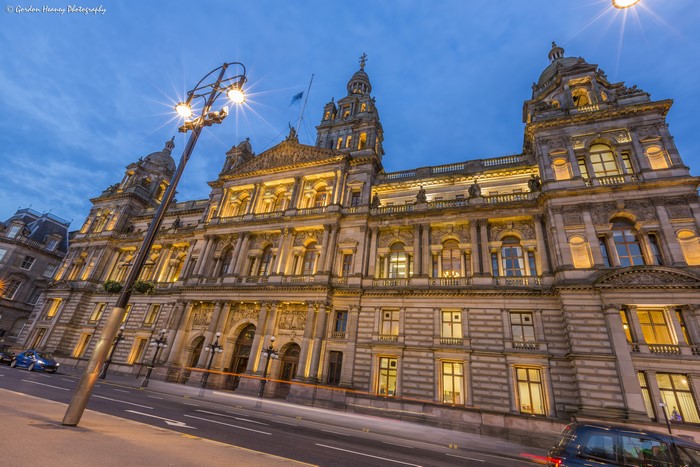 Glasgow City Chambers at Night