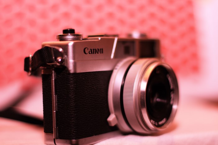 Canon Retro Camera Closeup