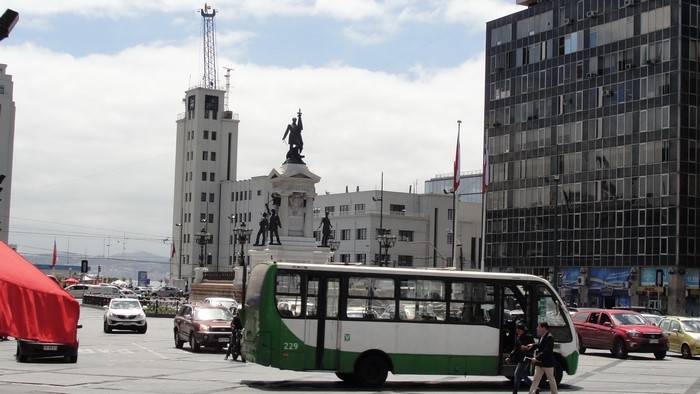 Bus in Valparaiso, Chile
