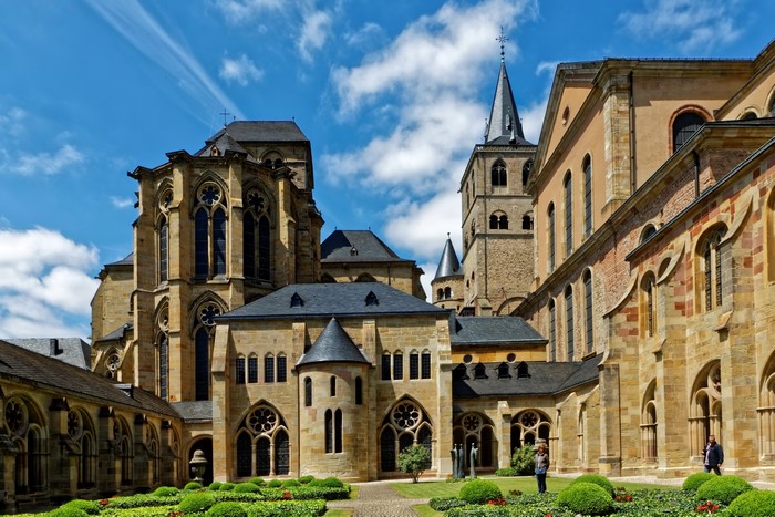 Trier Cathedral courtyard, Germany