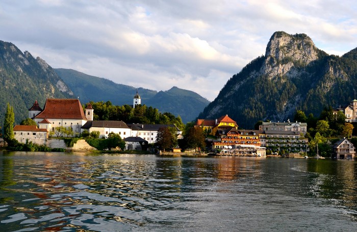 Salzkammergut Austria Mountains Lake Village