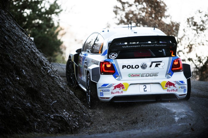 Volkswagen Polo WRC Rally Car on Dirt Road