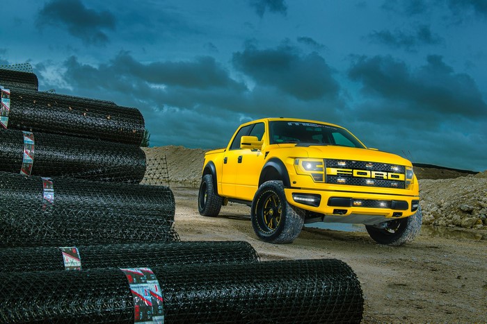Yellow Ford F-150 Raptor by MC Customs
