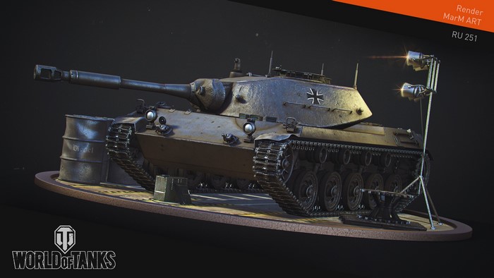 RU 251 Tank from World of Tanks