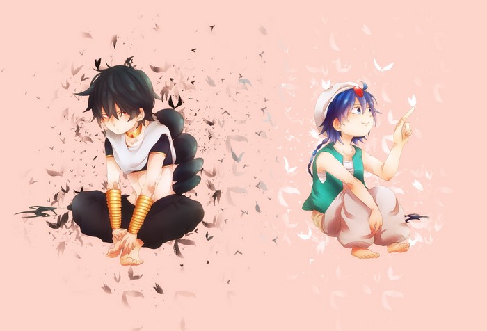 Aladdin and Judal from Magi: The Labyrinth of Magic