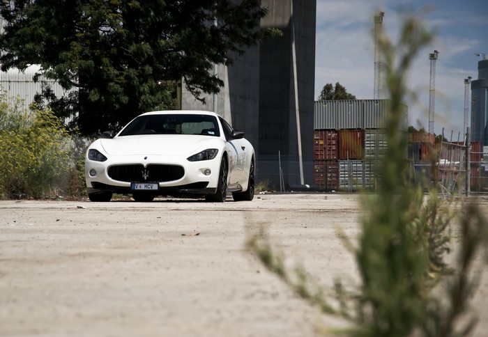 White Maserati Granturismo MC Stradale