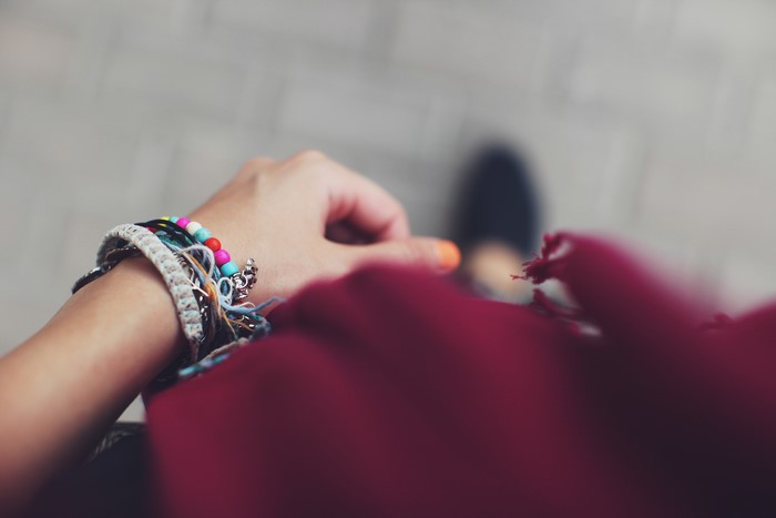 Close-up of a hand with bracelets