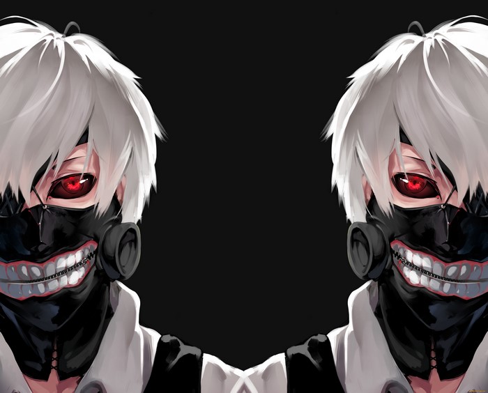 Kaneki Ken in Mask Tokyo Ghoul 4K Art