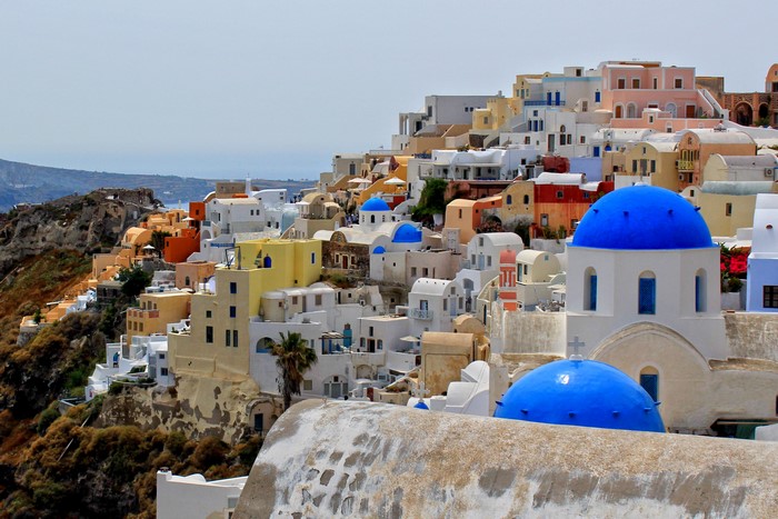 Oia, Greece white houses and blue domes