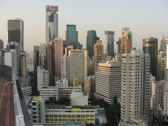 Hong Kong Skyline with Skyscrapers and Buildings